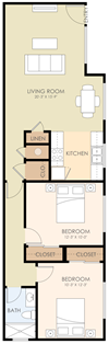 Two Bedroom One Bath